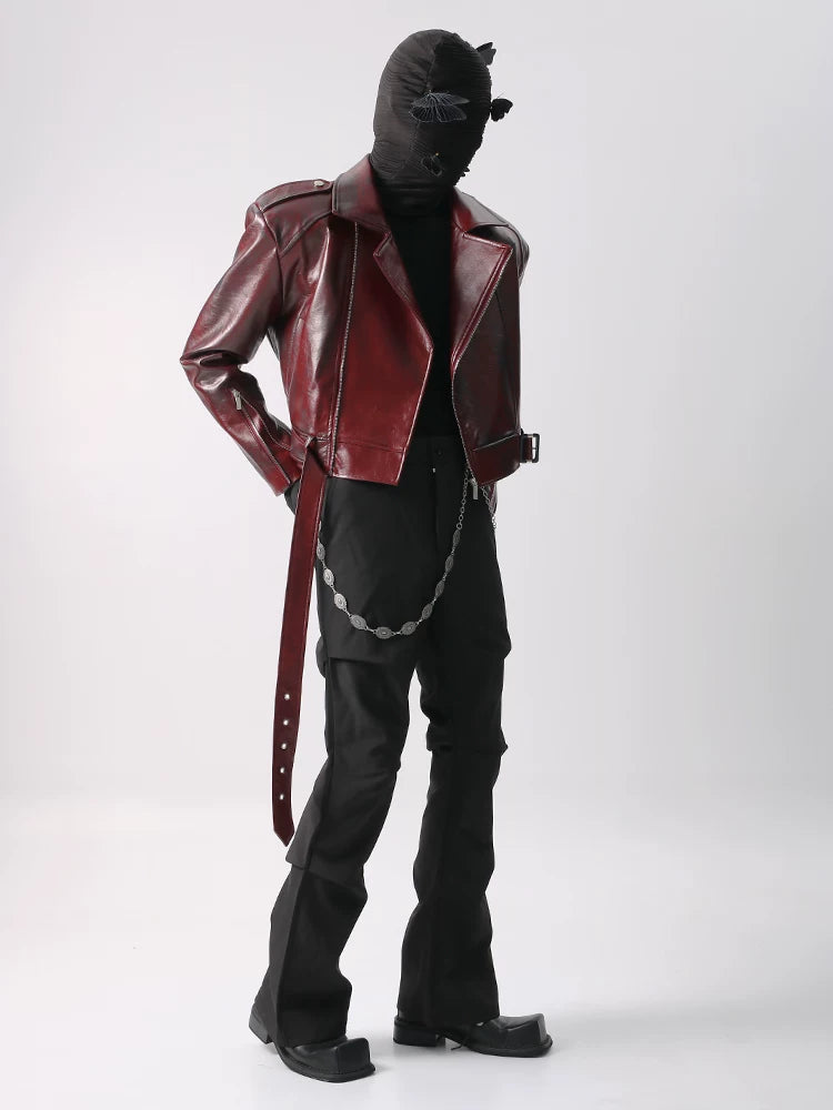NUndeFineD Short Leather Jacket High-end Jacket