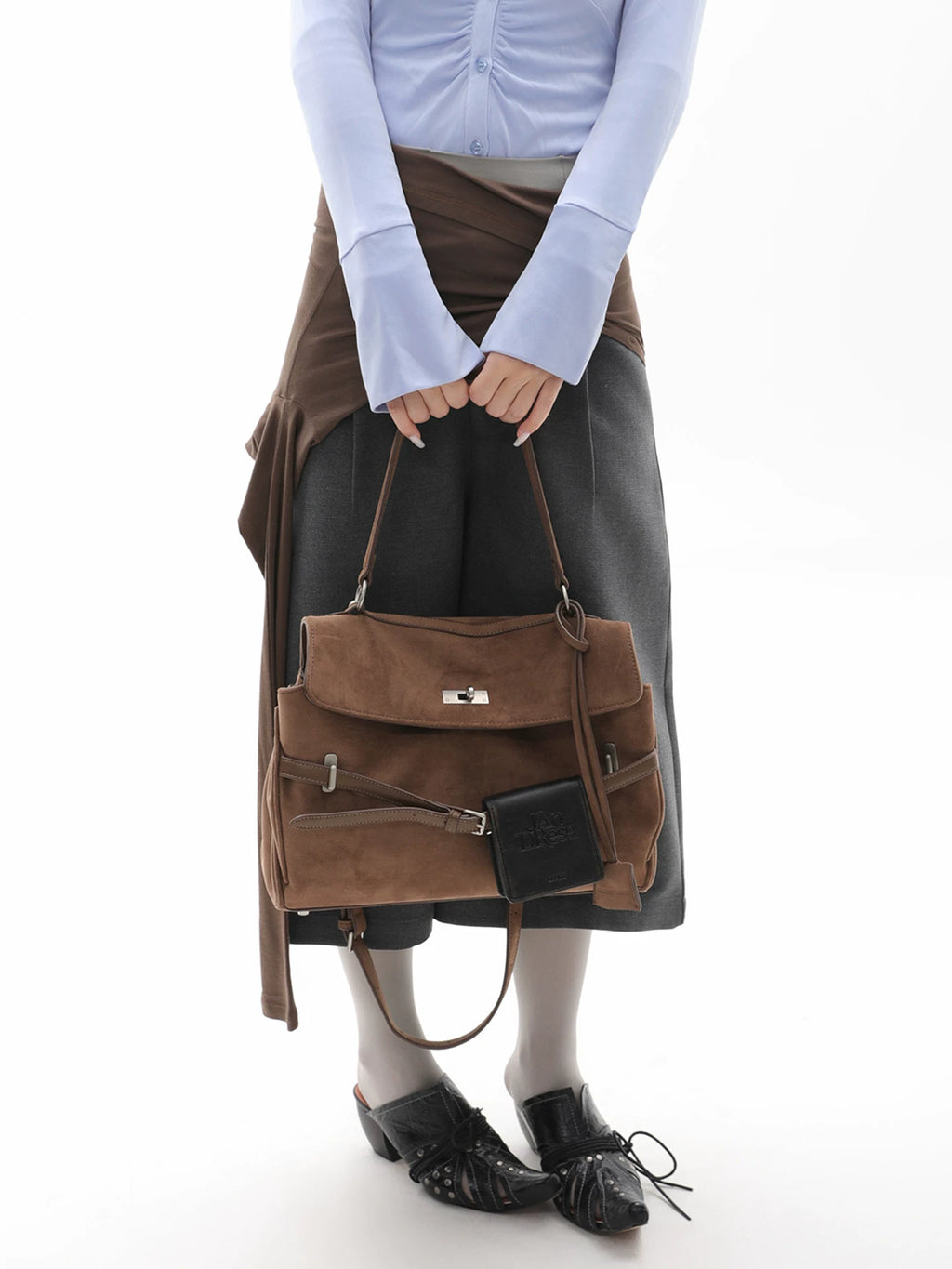 JANDRESS Suede Casual Versatile Backpack