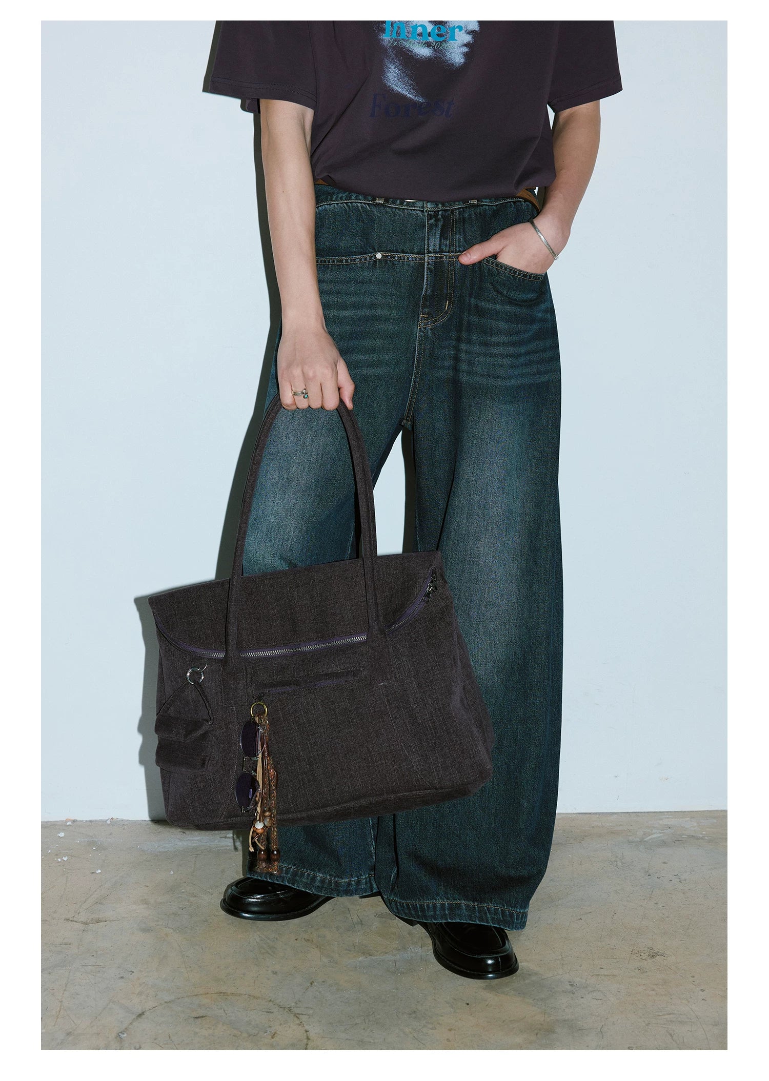 LR MADE Large Capacity Shoulder Handbag