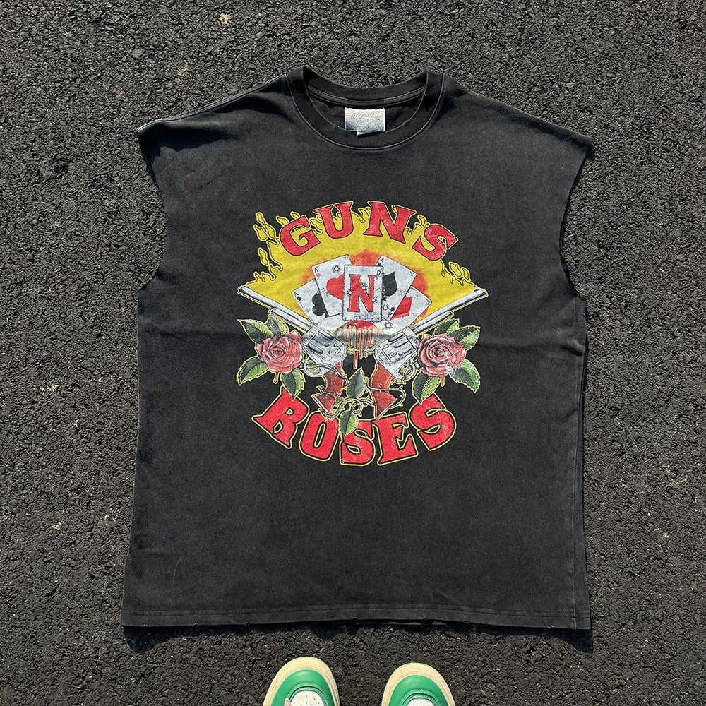 Wang Youbing Studio! GUNSNROSES 220g 100% Cotton Tee