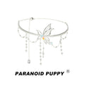 ParanoidP Super Fairy Butterfly Pearl Temperament Necklace