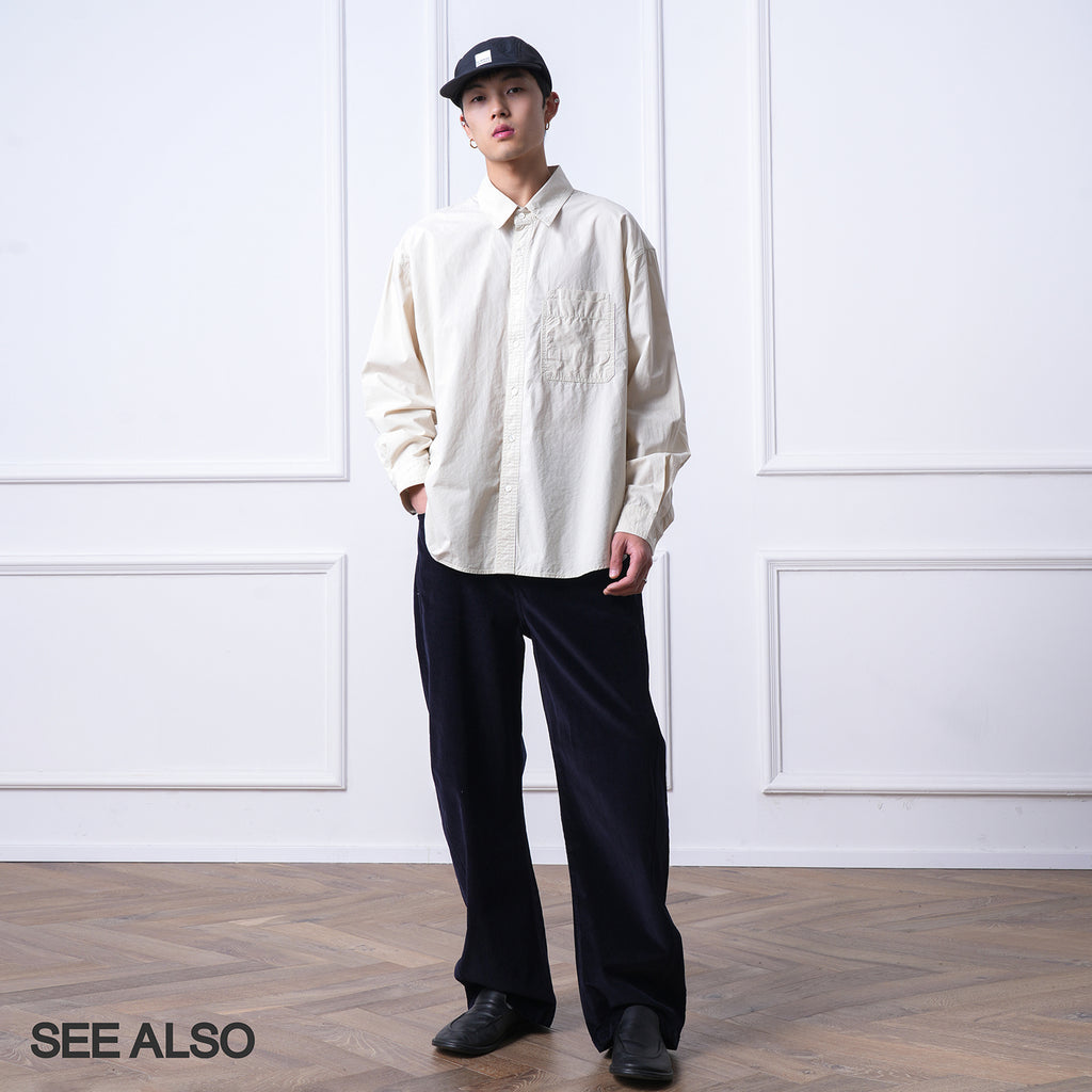 SEE ALSO old sister micro profile stacking wear versatile cotton texture double layer pocket design long sleeve shirt LD4332