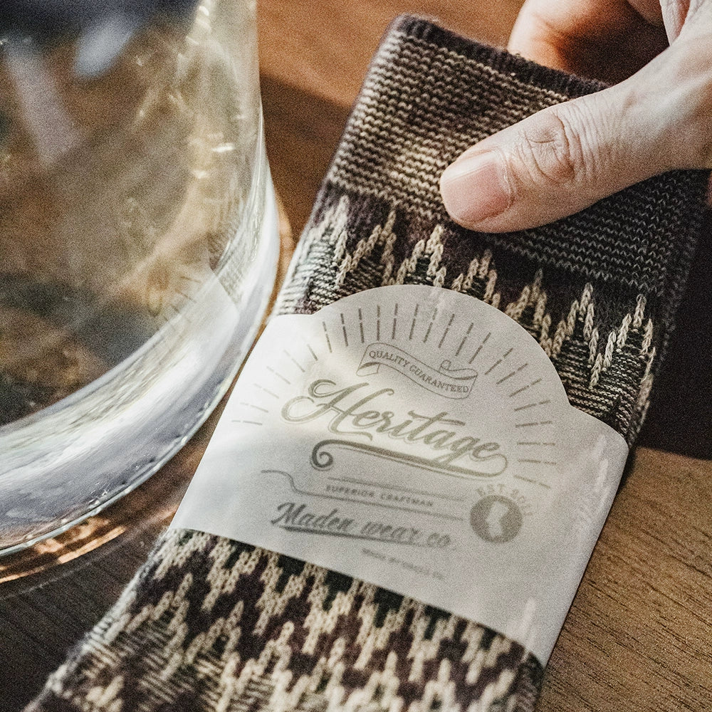 Maden Vintage Woven Tube Socks