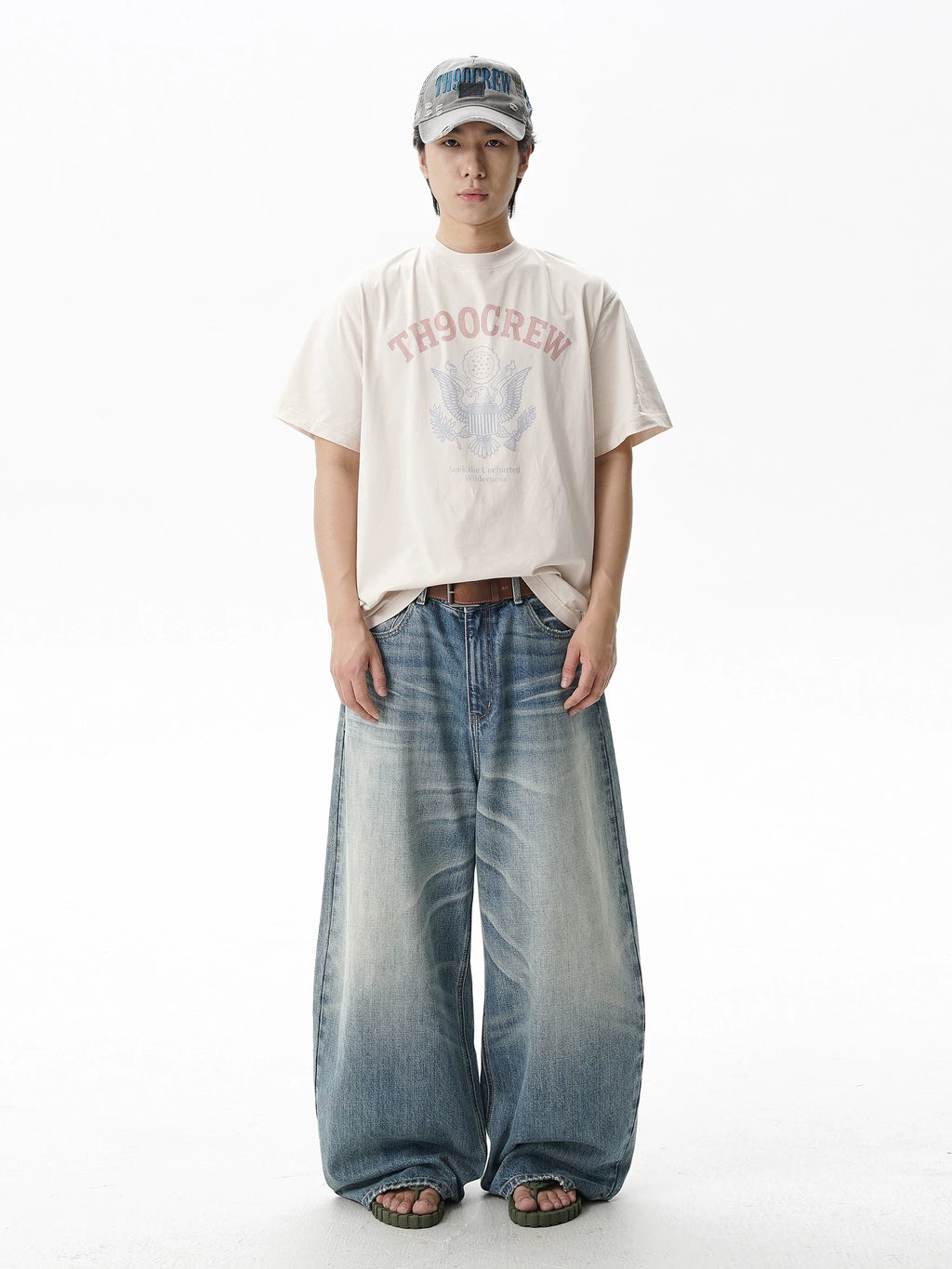 TH90 Retro Badge Slim Loose Tee