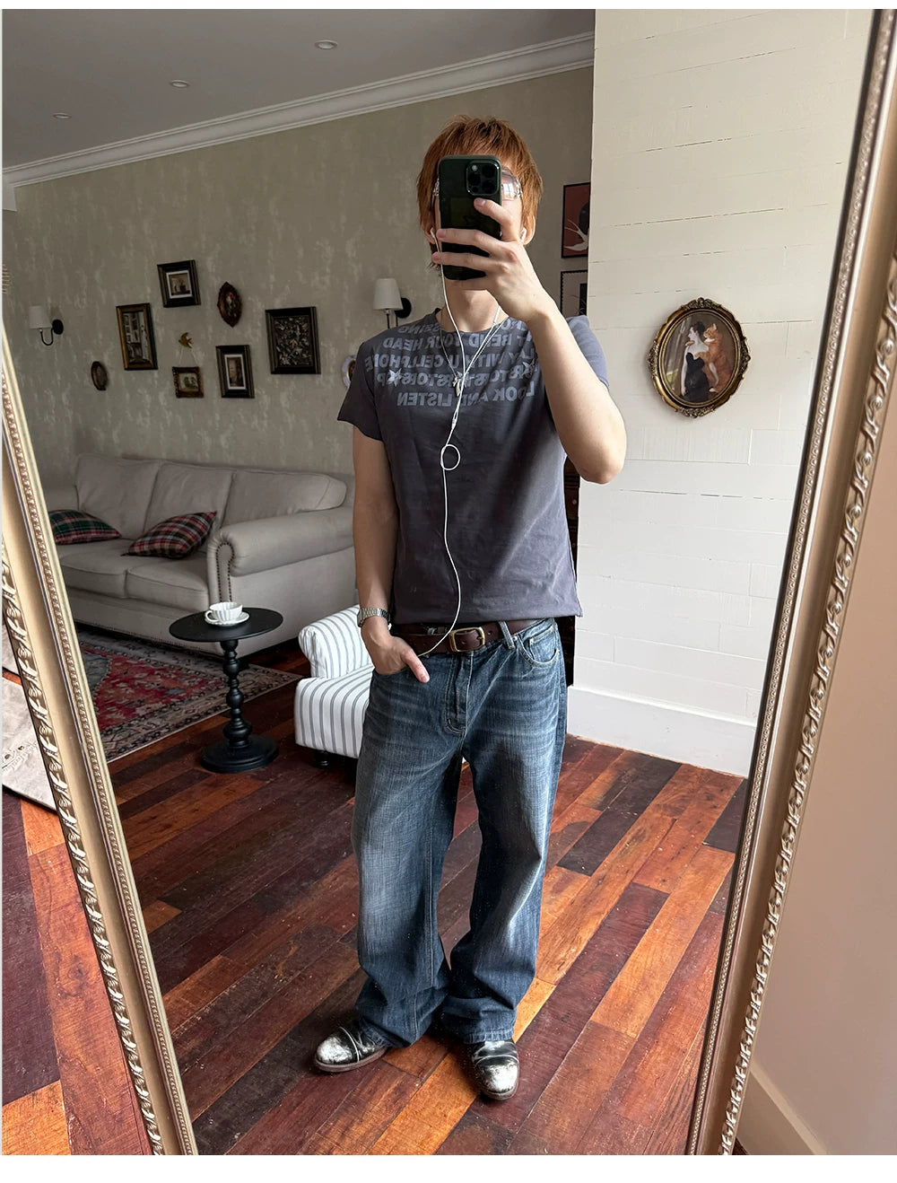 TREClub Retro Star Print Casual Tee