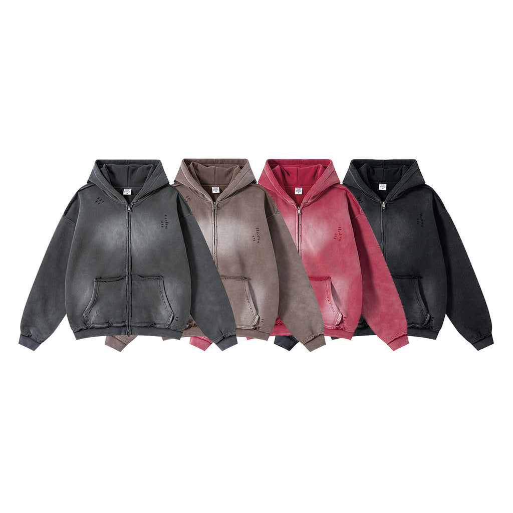 BE High Street Spray Monkey Loose Edge Zip Cardigan Jacket