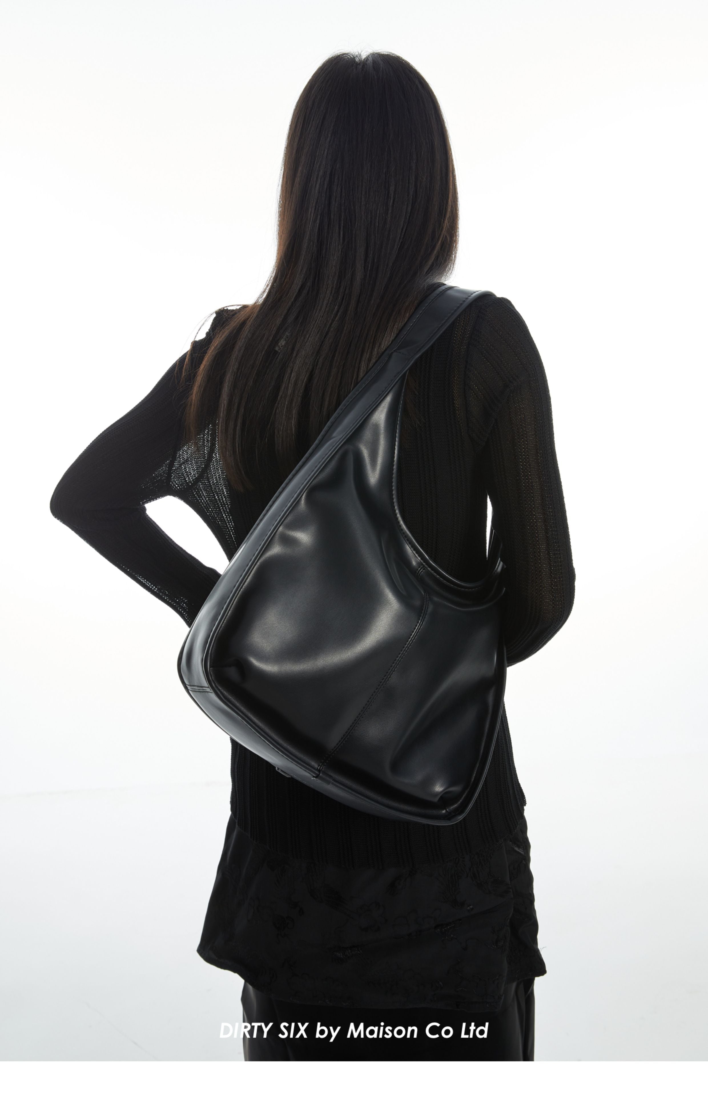 DirtySix • Black Swan Shoulder Tote Bag