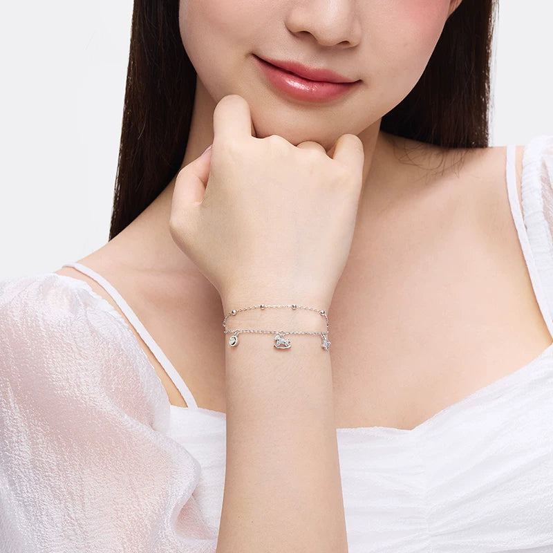 KADER Good Luck Now Double Chain Bracelet