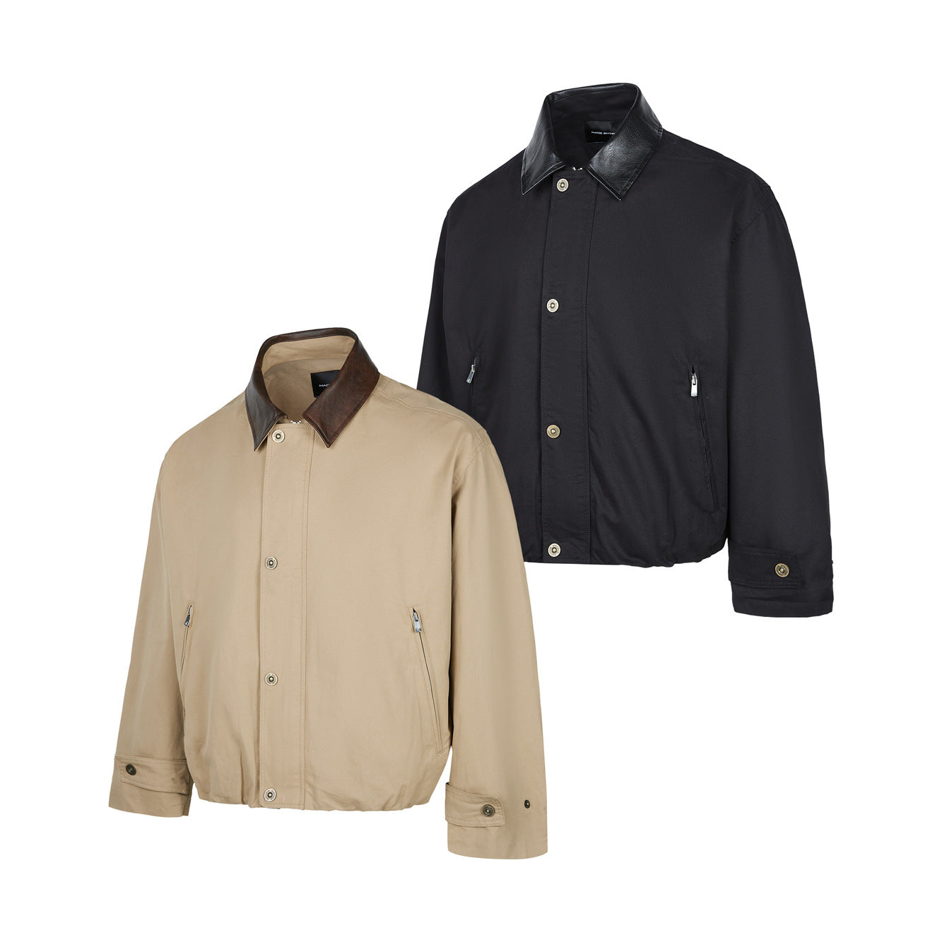 EME Vintage Leather Loose Jacket