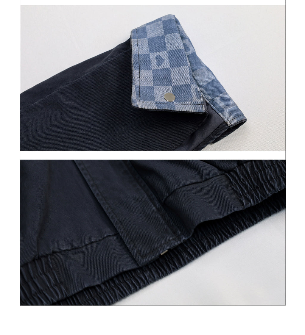 Girlyhalo Vintage Lapel Contrast Jacket