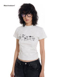 March Fun Cartoon Print Tee