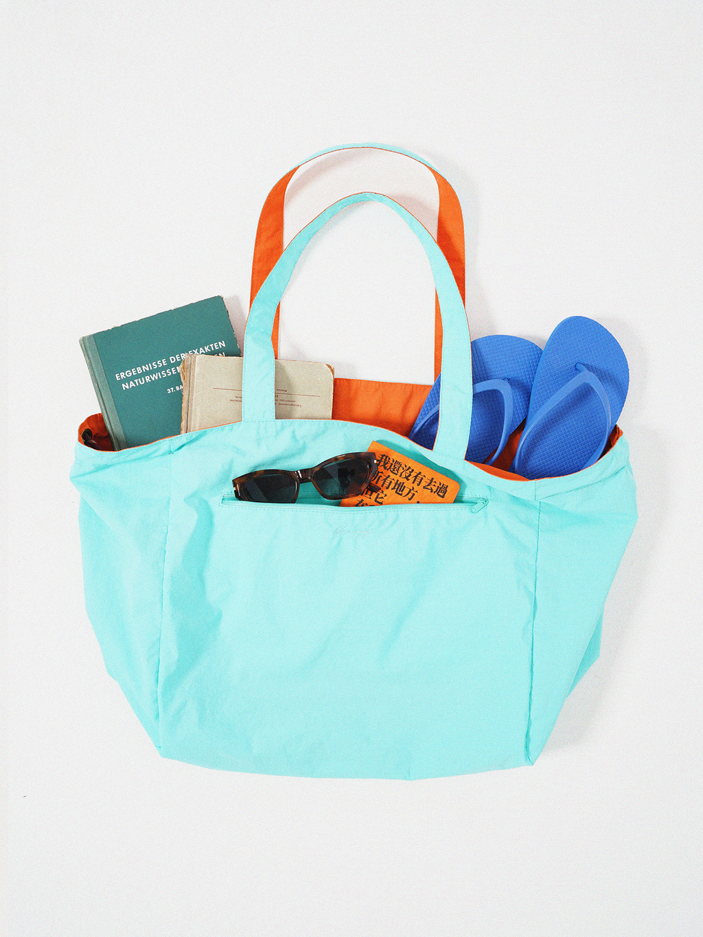 Momogigi Vintage Contrast Double Sided Tote Bag