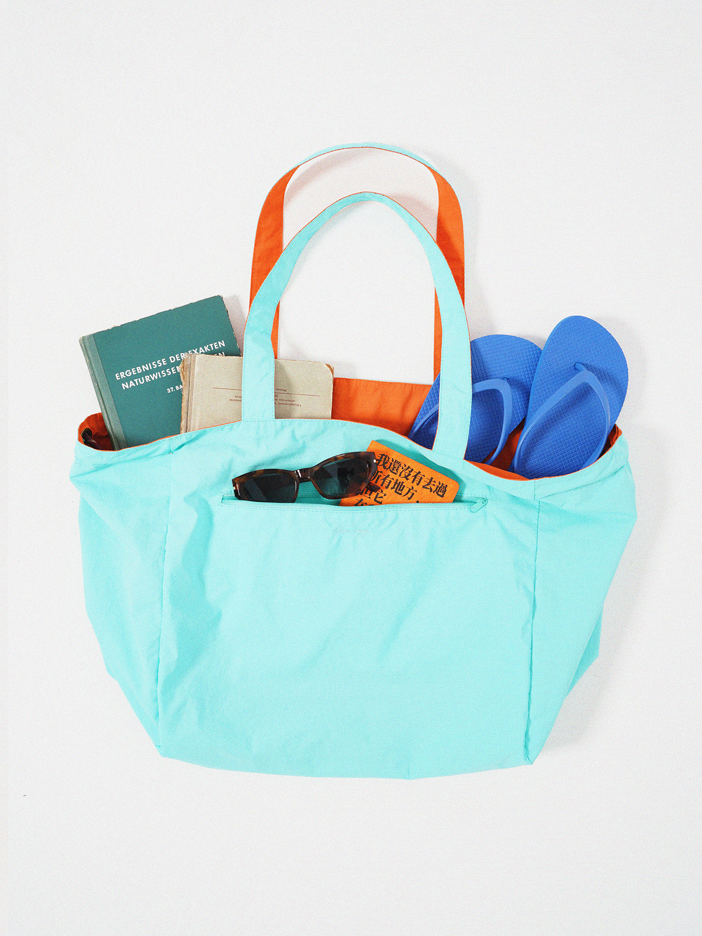 Momogigi Vintage Contrast Double Sided Tote Bag