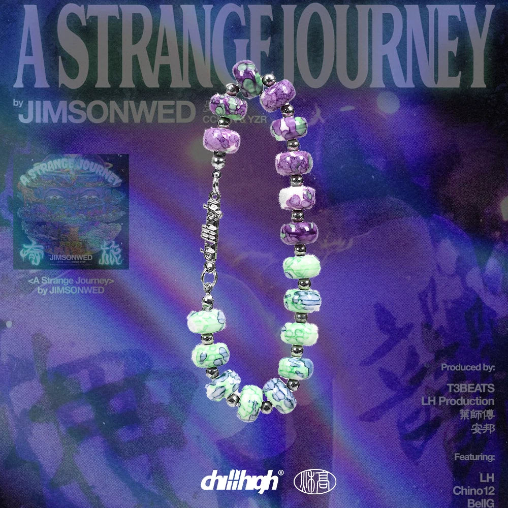 ChillHigh Vintage Cracked Bead Stone Bracelet