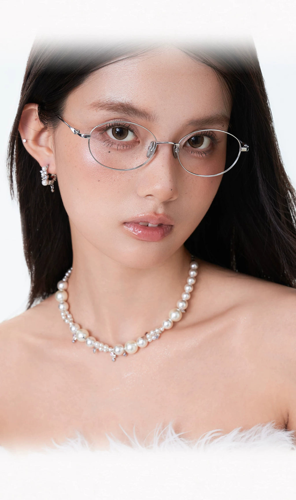 PP High-end Light Luxury Irregular Pearl Earrings