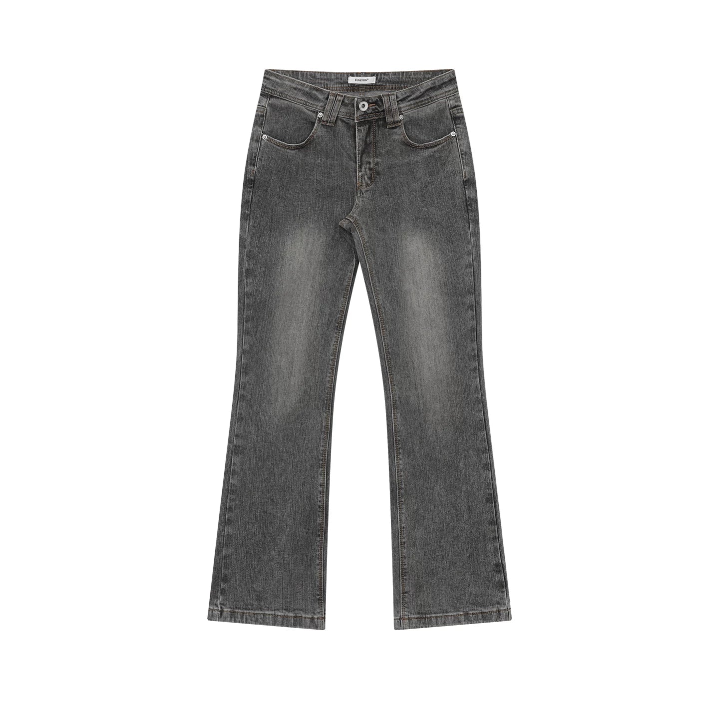 FUNKYFUN Retro Low-rise Slim-fit Jeans