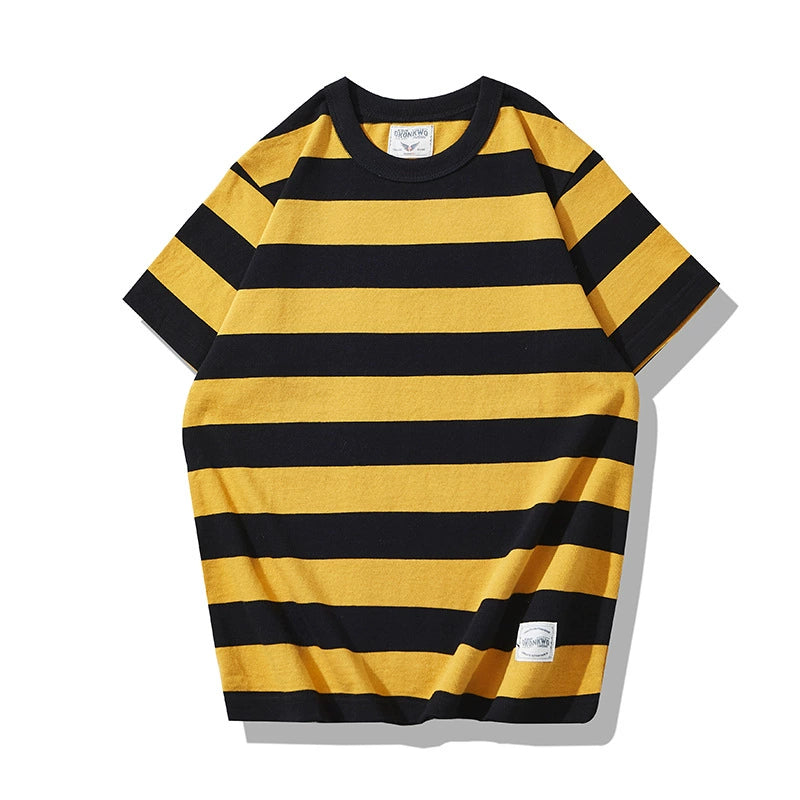 PrintAce Vintage Sport Wide Striped Tee