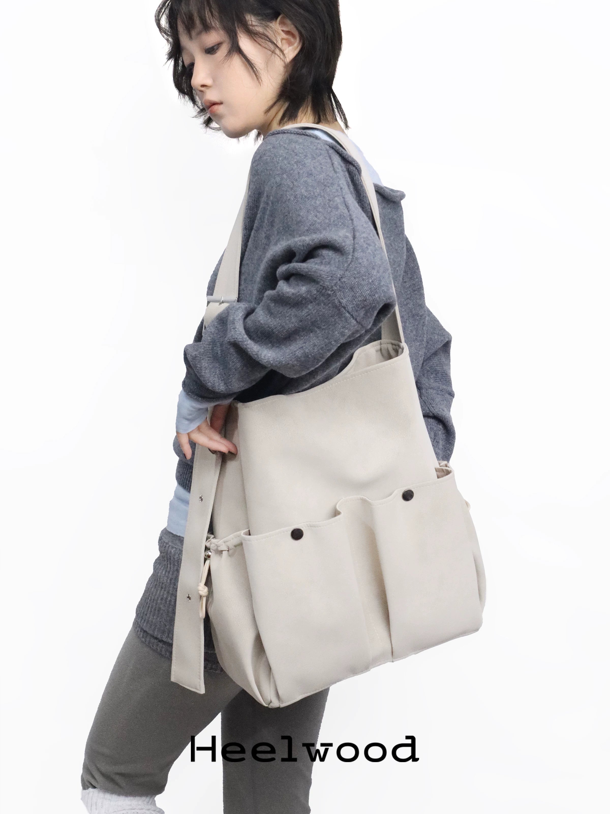 Heelwood Adjustable Multi-Pocket Shoulder Bag