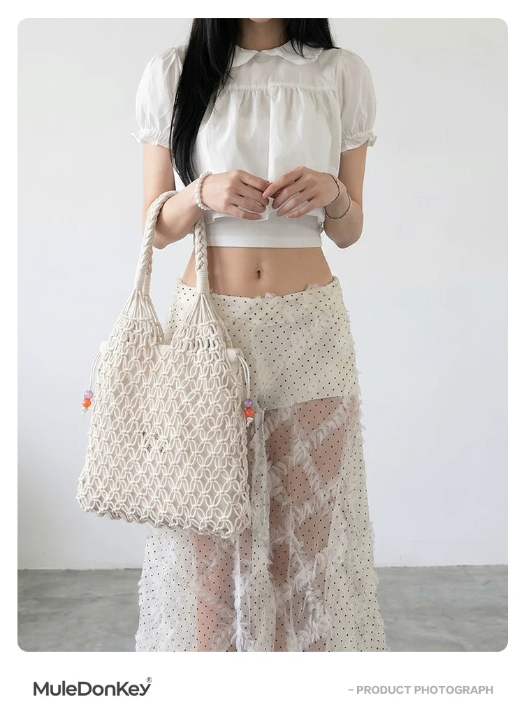 Donkey Woven Skeleton Shoulder Bag