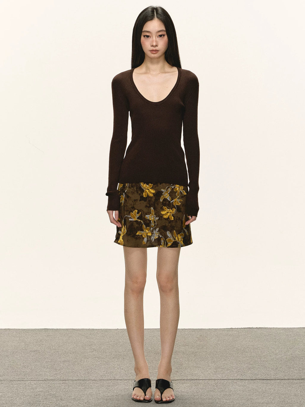 Anna Aneae High Waist Flower Skirt