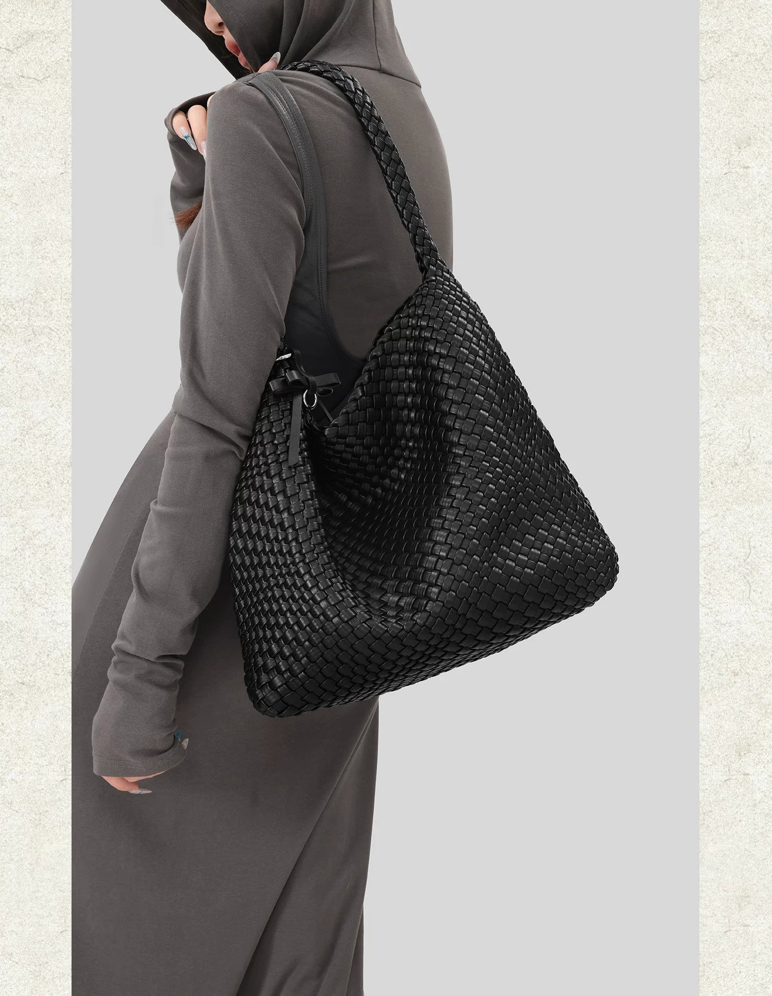Msmountain Niche Woven Large Capacity Tote Bag