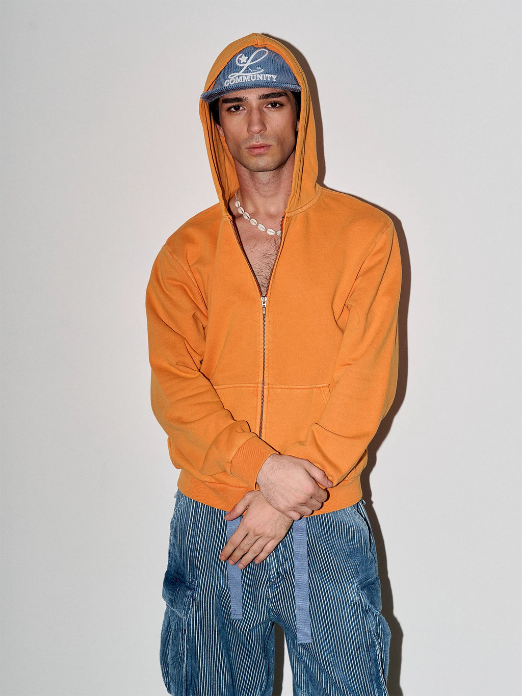 LIBERAFIT Ready-to-wear Dyed Hooded Zip Sweater