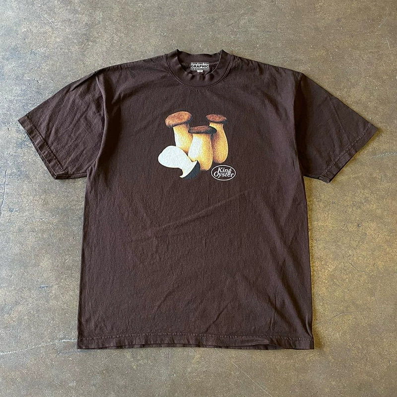 Wang Youbing Studio! Mushroms 220g 100% Cotton Tee