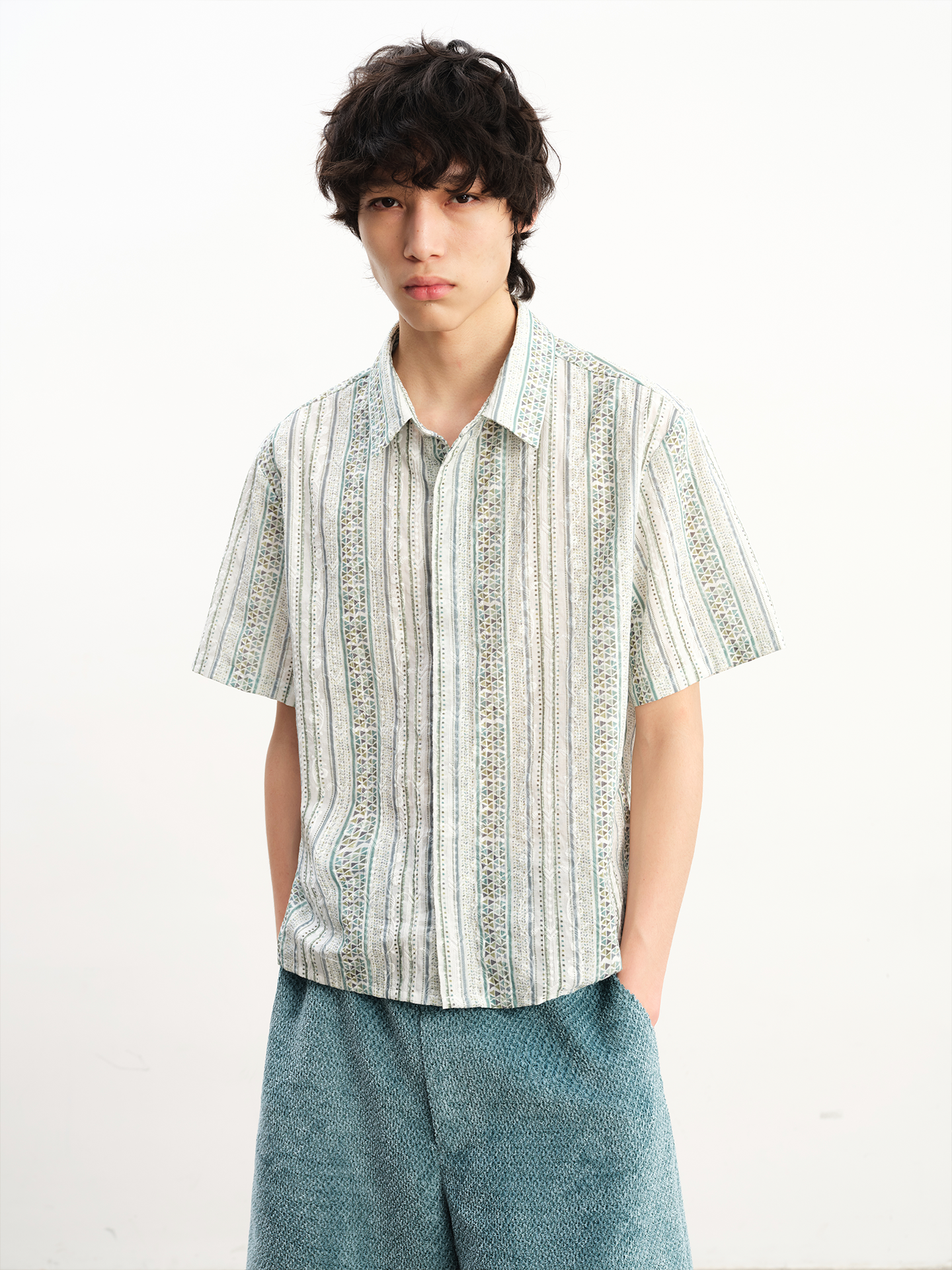 JCAESAR Breathable Casual Versatile Short Sleeve Shirt