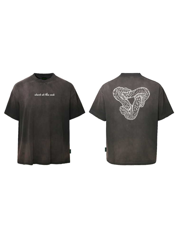 KONOOT Awakening Snake Washed Old Silhouette Tee