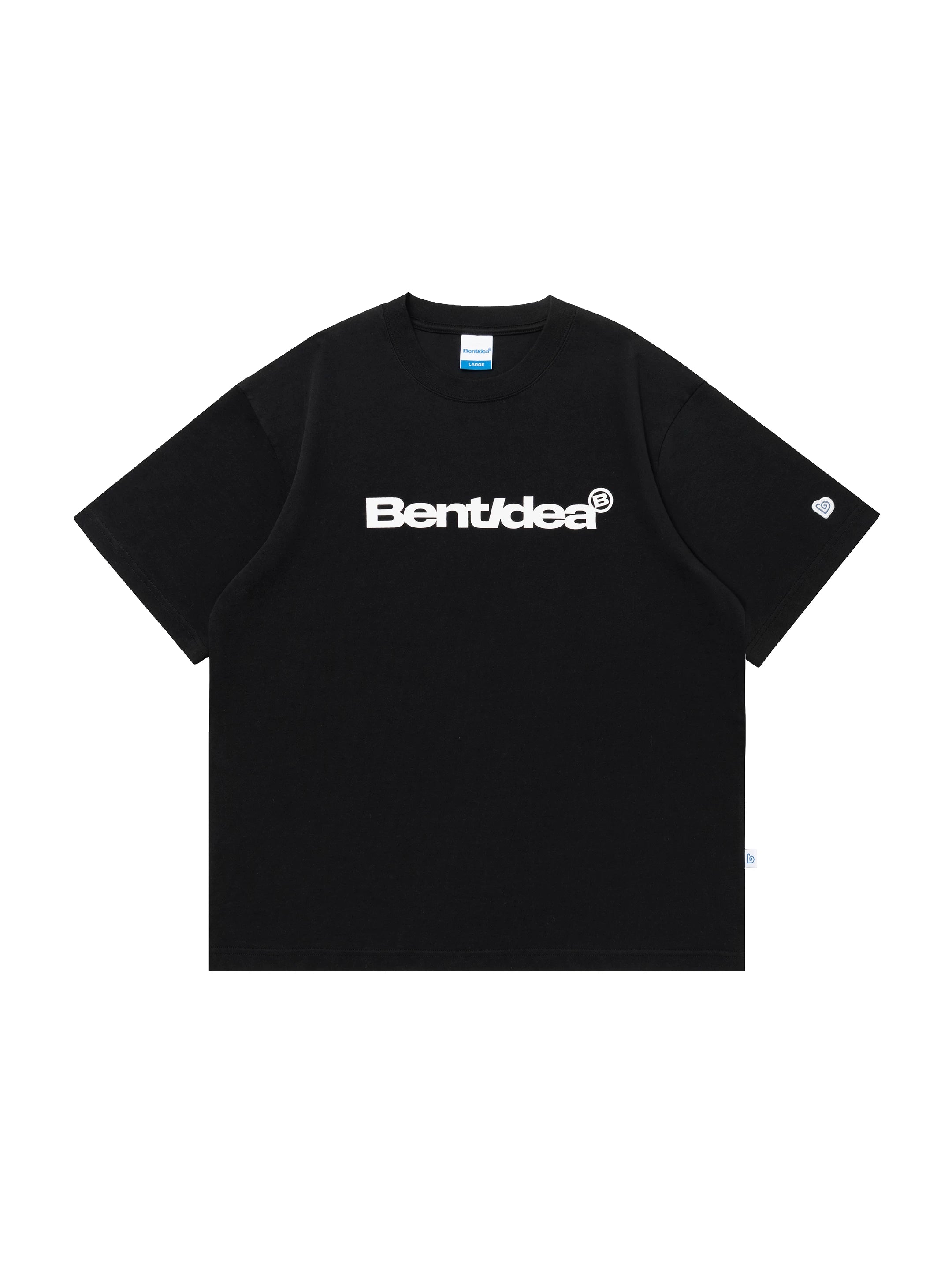 BENT IDEA Letter Print Casual Loose Tee