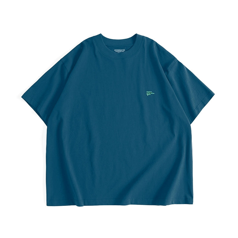 AWT Casual Versatile Crew Neck Printed Loose Tee