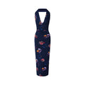 FINDYAWINGS Deep V Leak Back Neck Dress