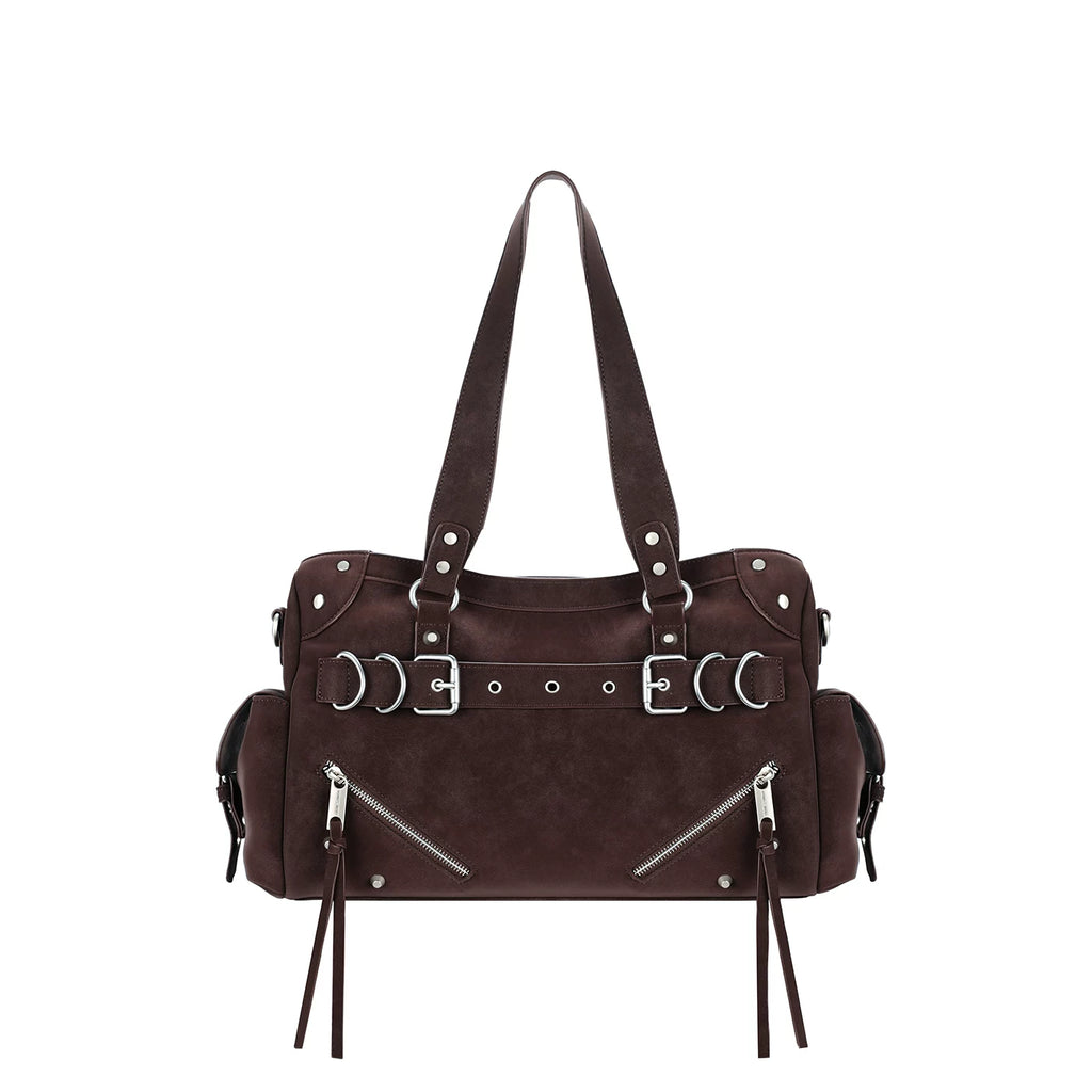 JANDRESS Rivet Large Capacity Shoulder Messenger Bag