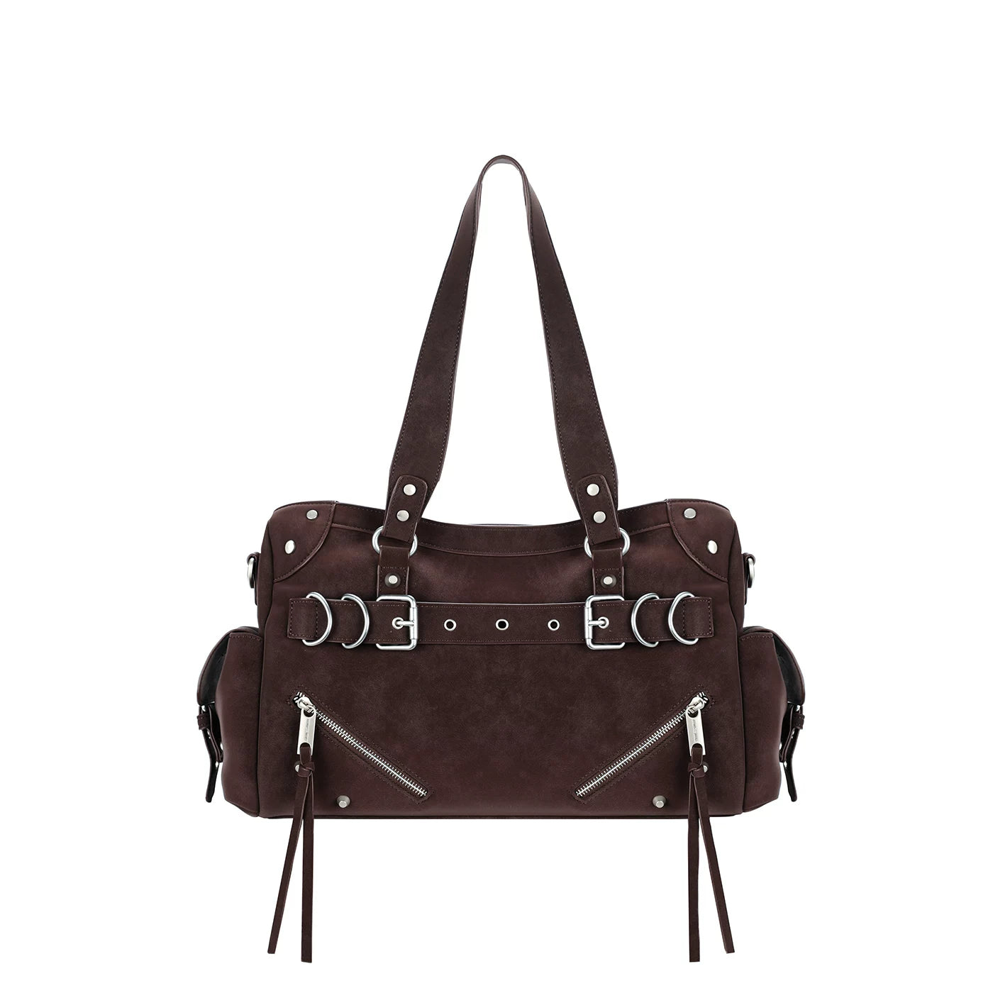 JANDRESS Rivet Large Capacity Shoulder Messenger Bag