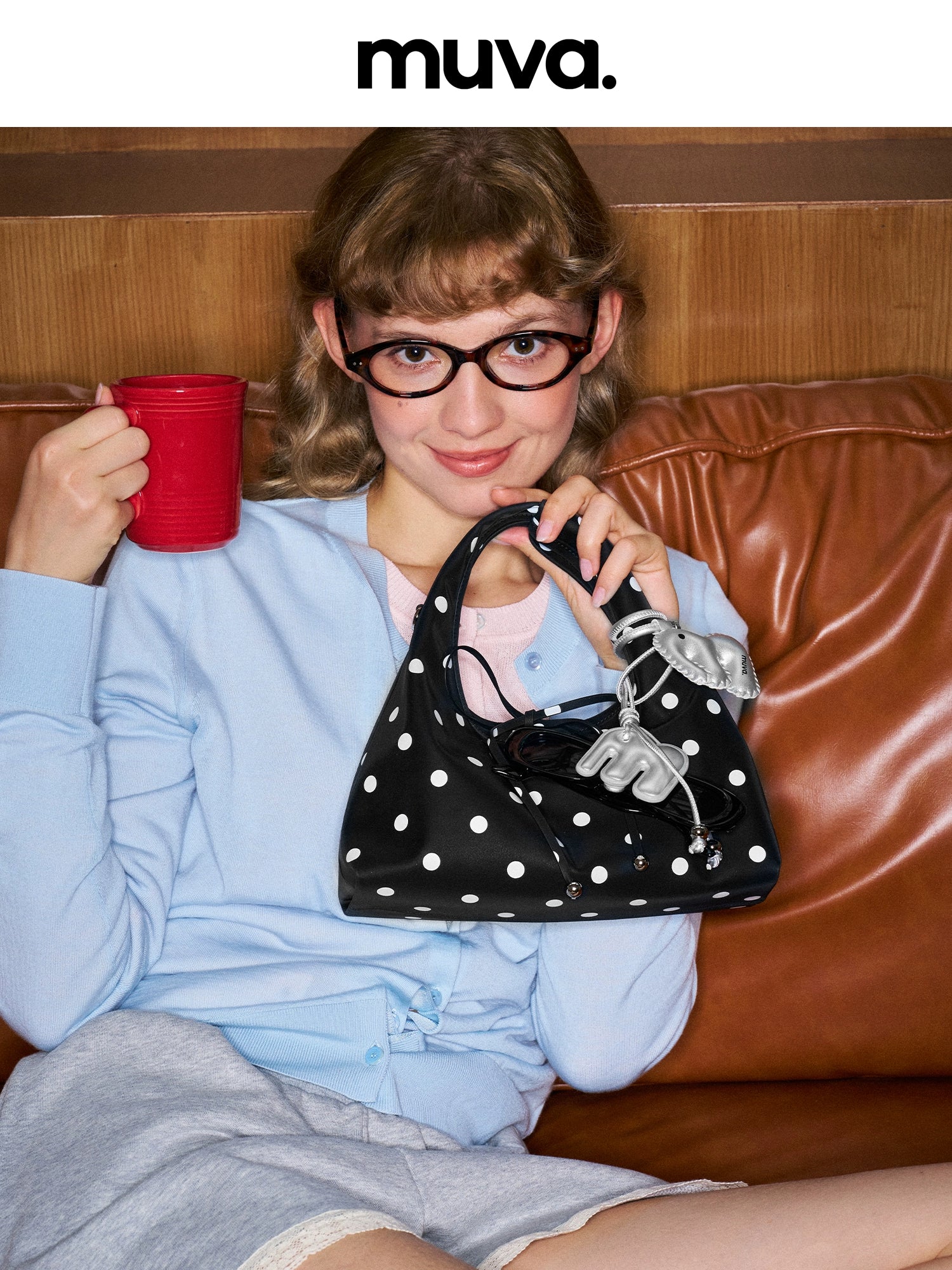 MUVA Bobo Dot Vintage Tote Bag