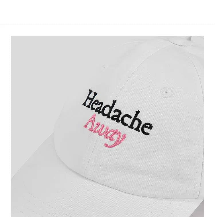 HEADACHE Logo Embroidered Bow Strap Baseball Cap