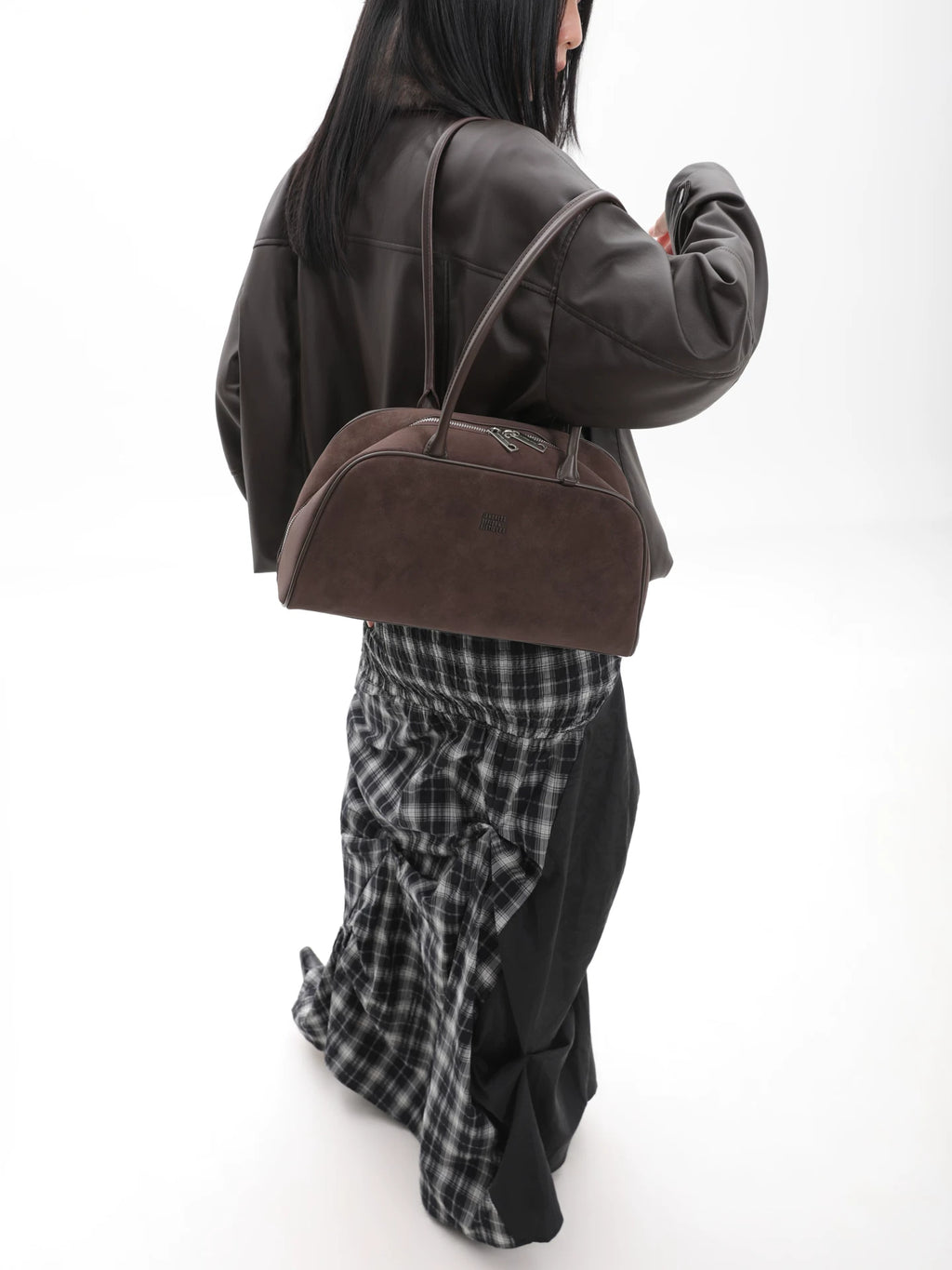 JANDRESS Suede Large Capacity Shoulder Bag