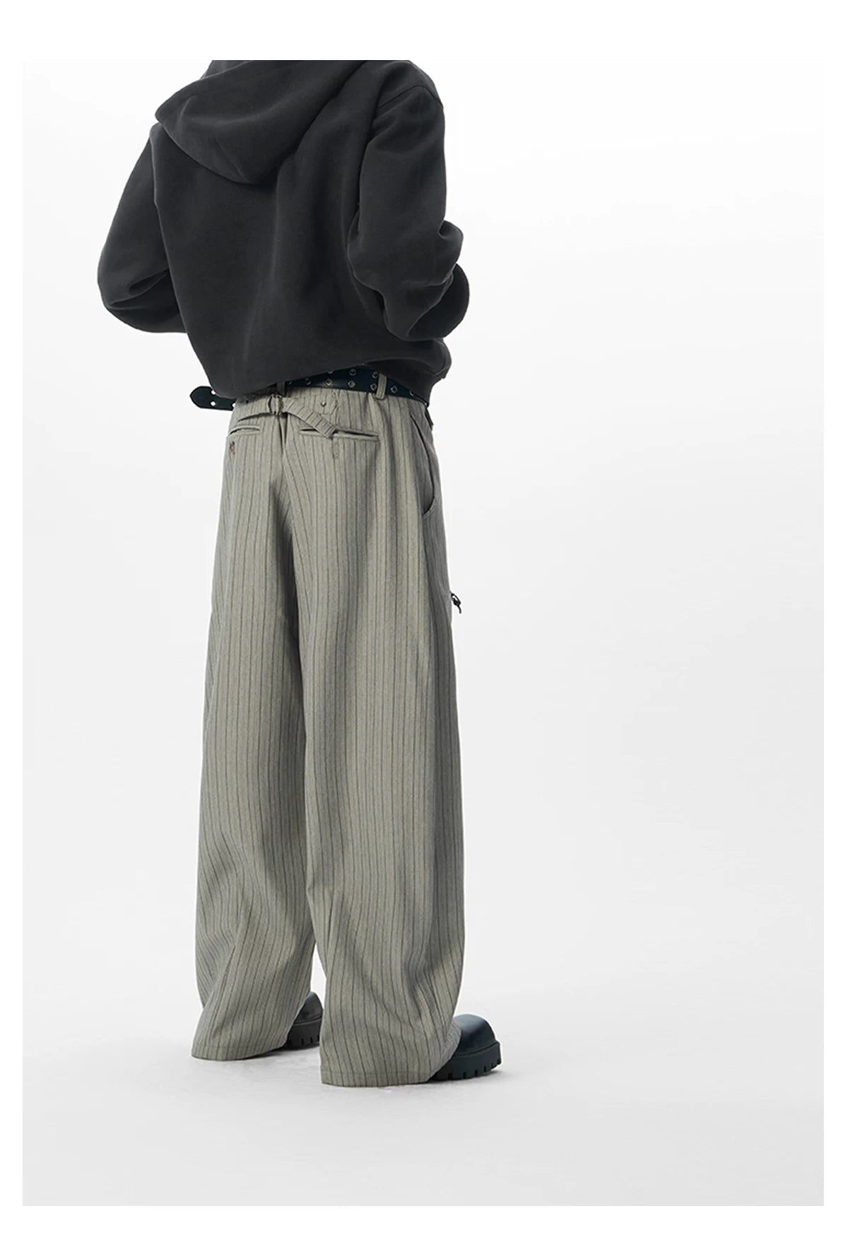 JHYQ Retro Striped Drape Lazy Trousers Trousers
