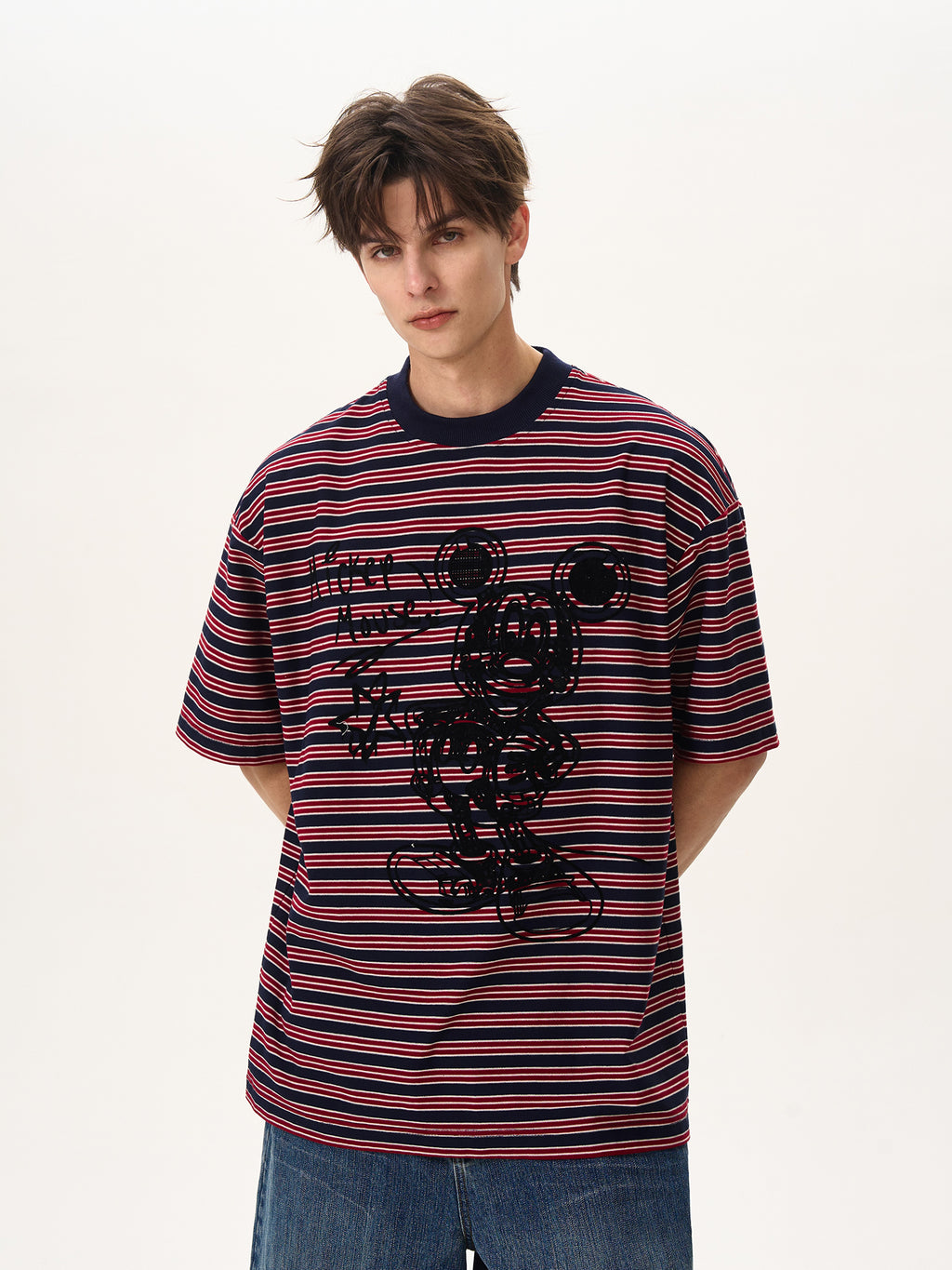 BTSG Mickey striped Tee