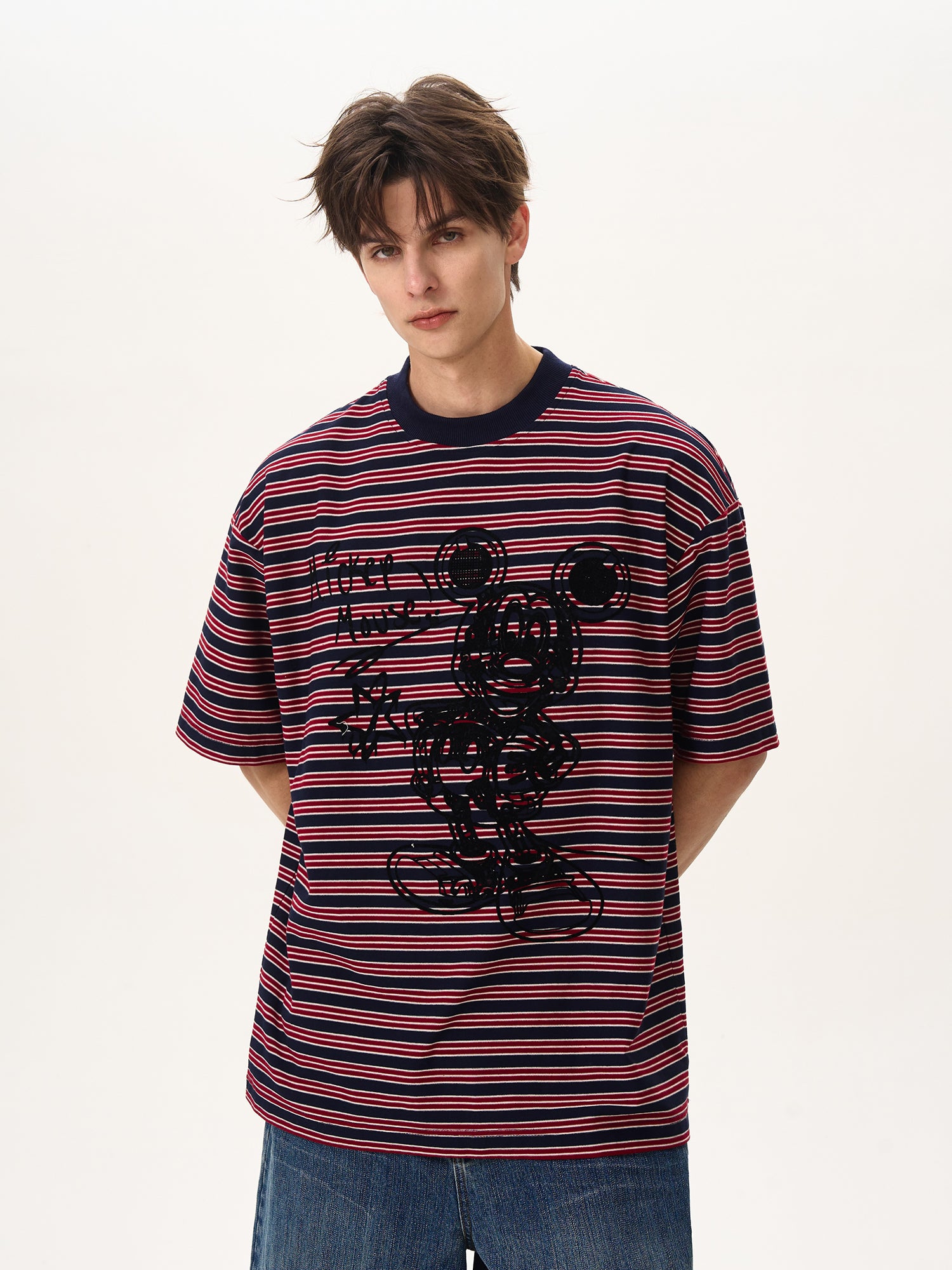 BTSG Mickey striped Tee