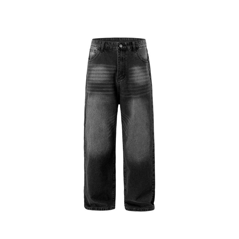 Inflation Silhouette Washed Denim Scimitar Pants