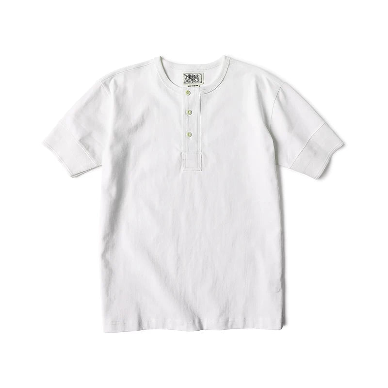 BRONSON Vintage Henry Collar Bottom Casual Tee