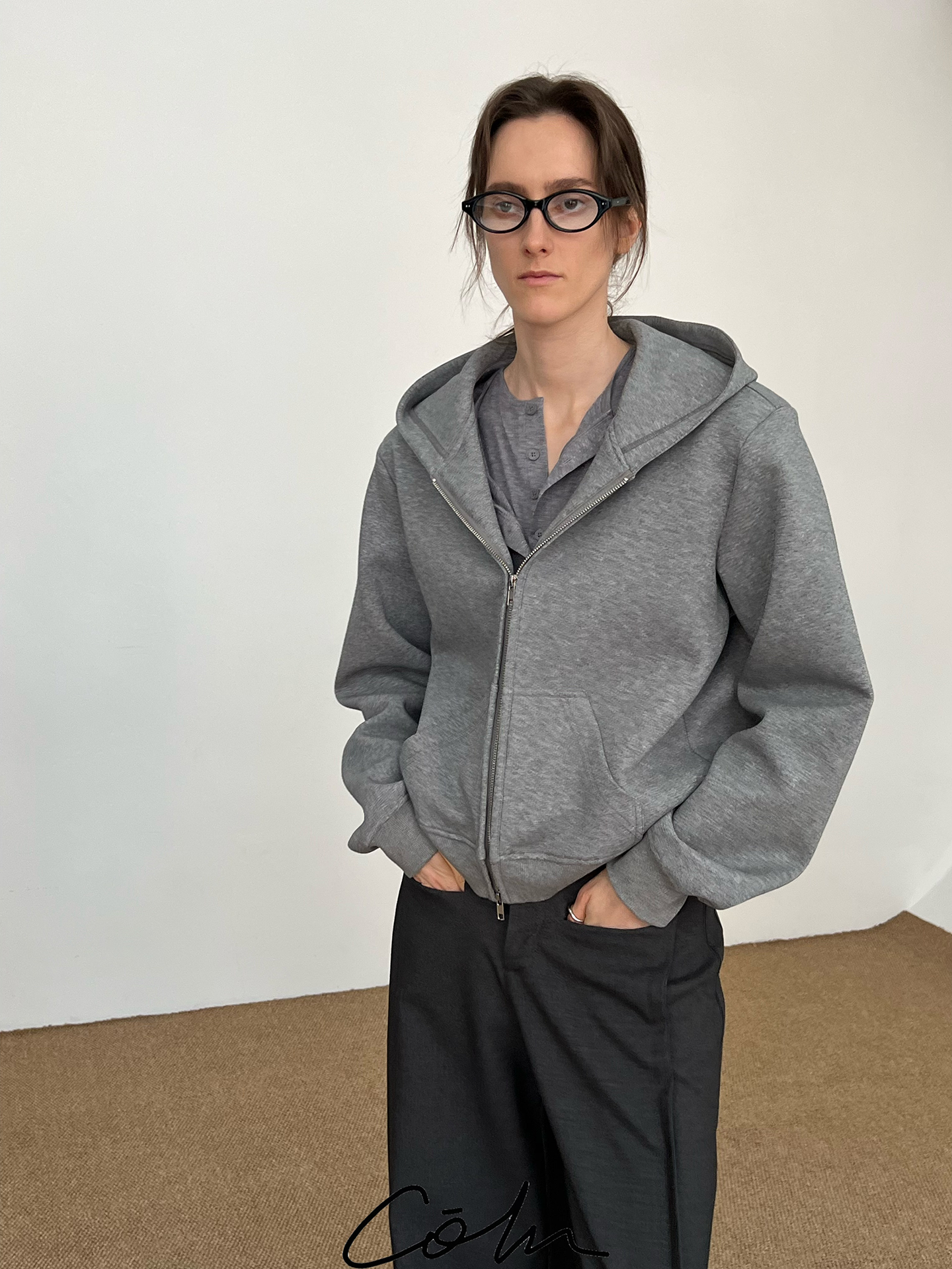 COLN Casual Versatile Zipper Sweater Jacket