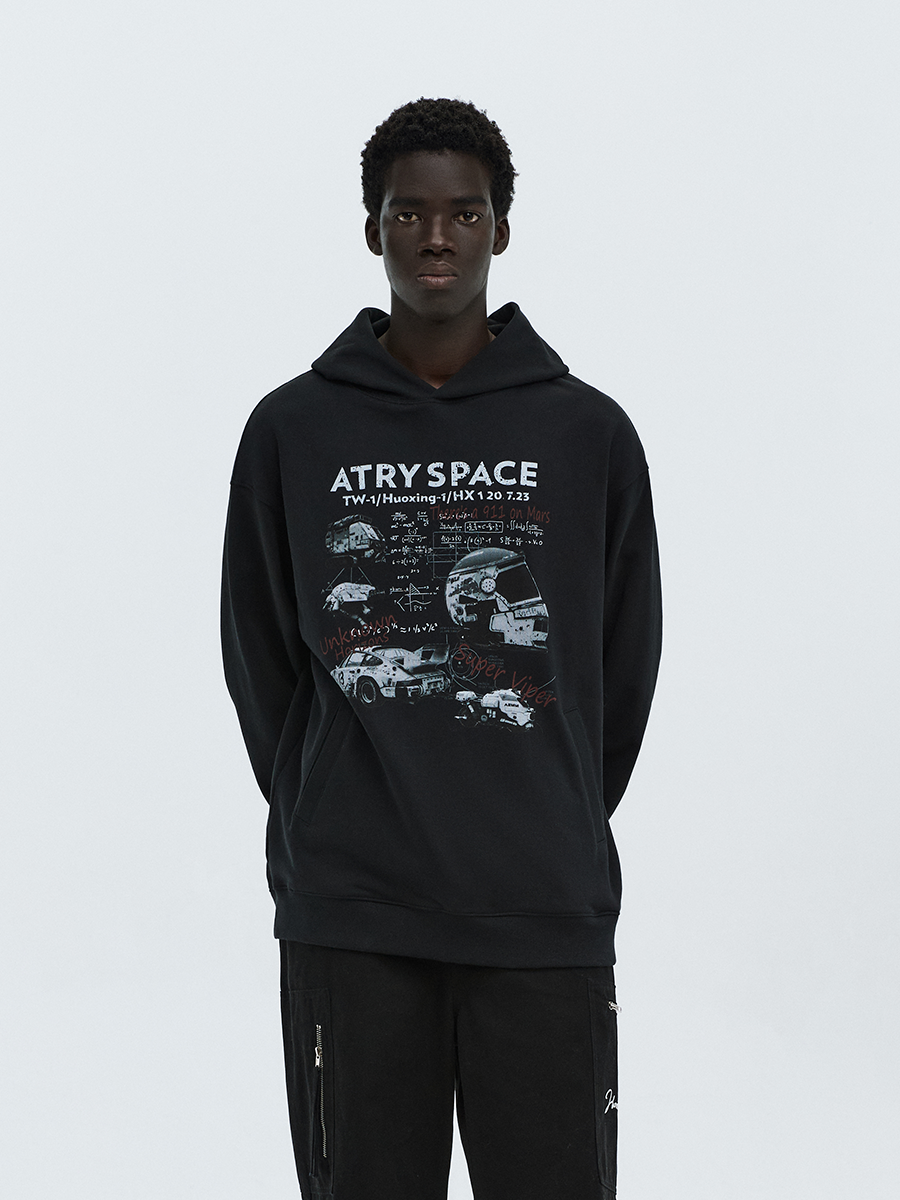 ATRY Mars Walk Design Draft Hooded Sweater