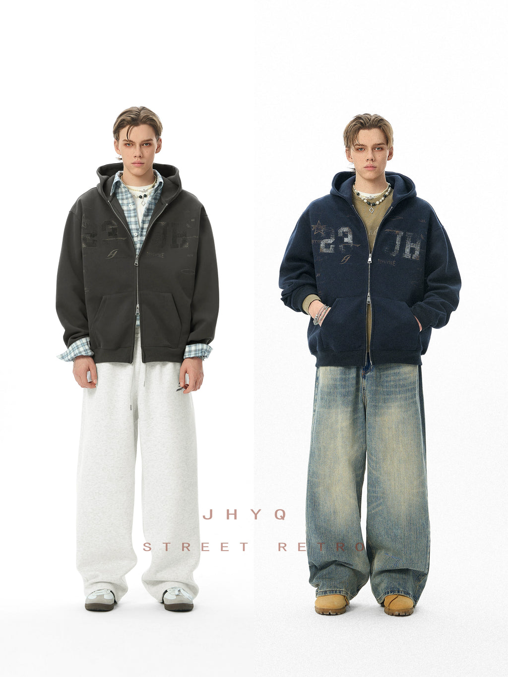 JHYQ Spring Letter Print Hoodie