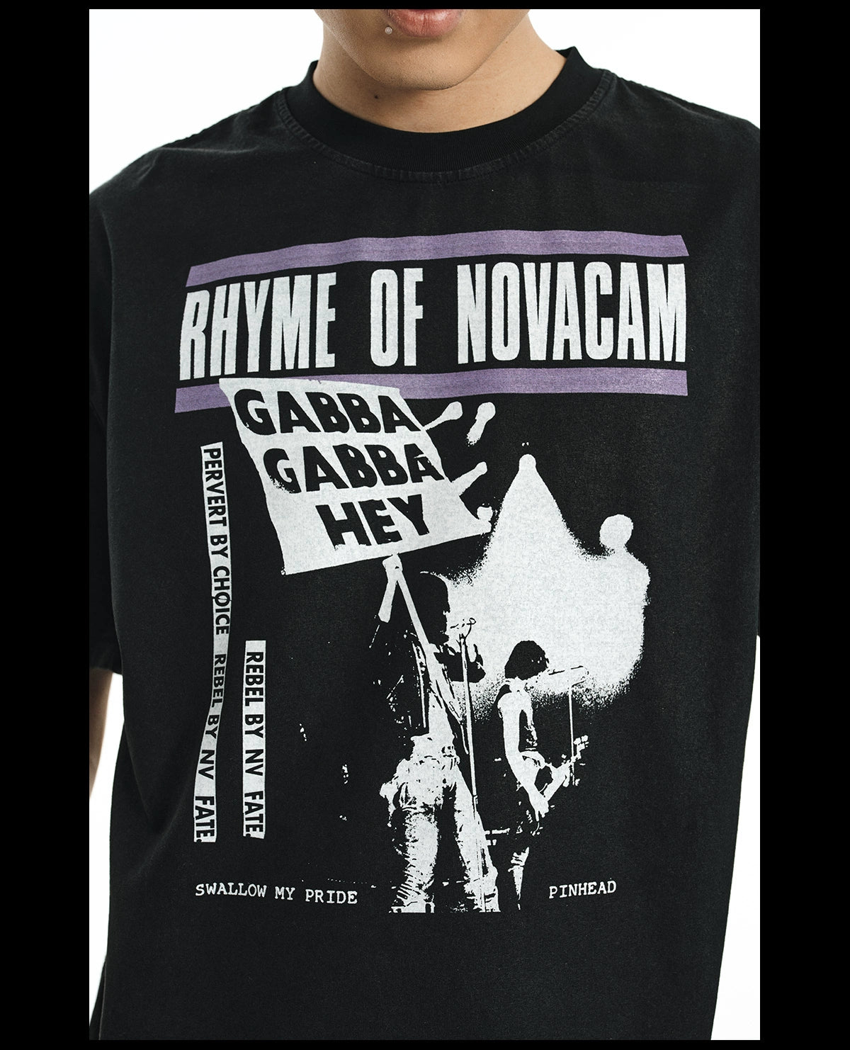 NOVACAM vintage reverse stitch Tee