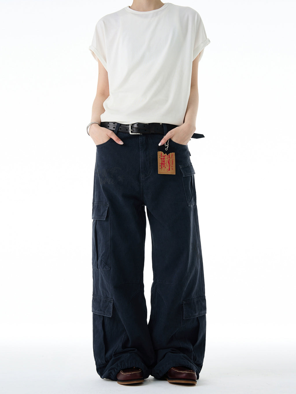 A+WF Vintage Multi-Pocket Toolwear Casual Pants