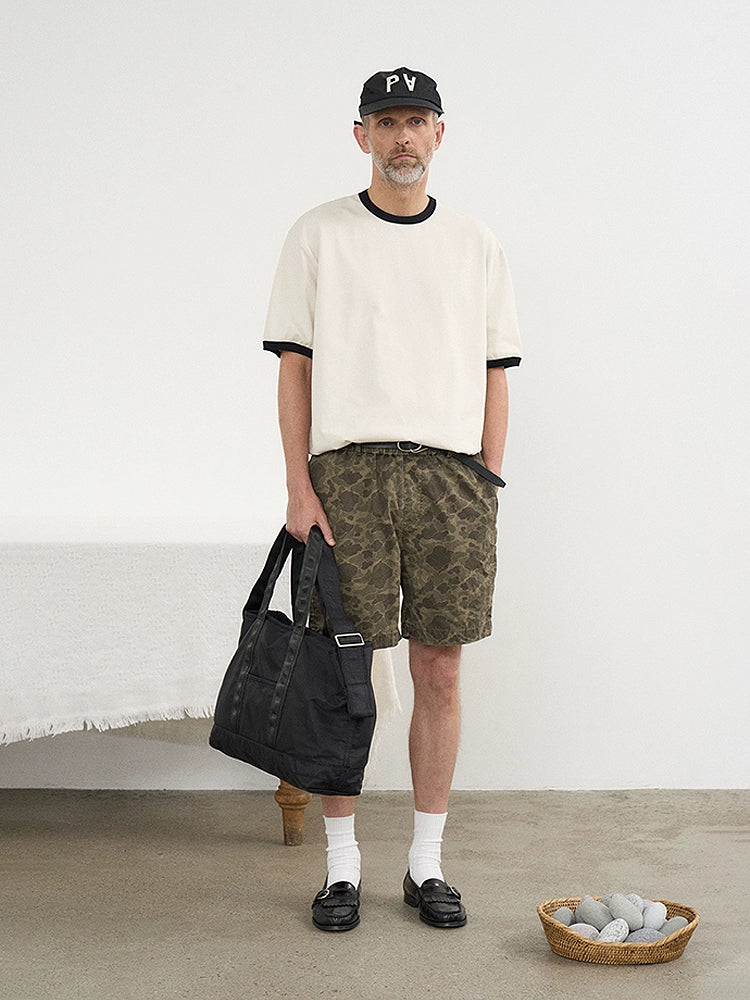 PARTIMENTO Simple Contrasting Tee