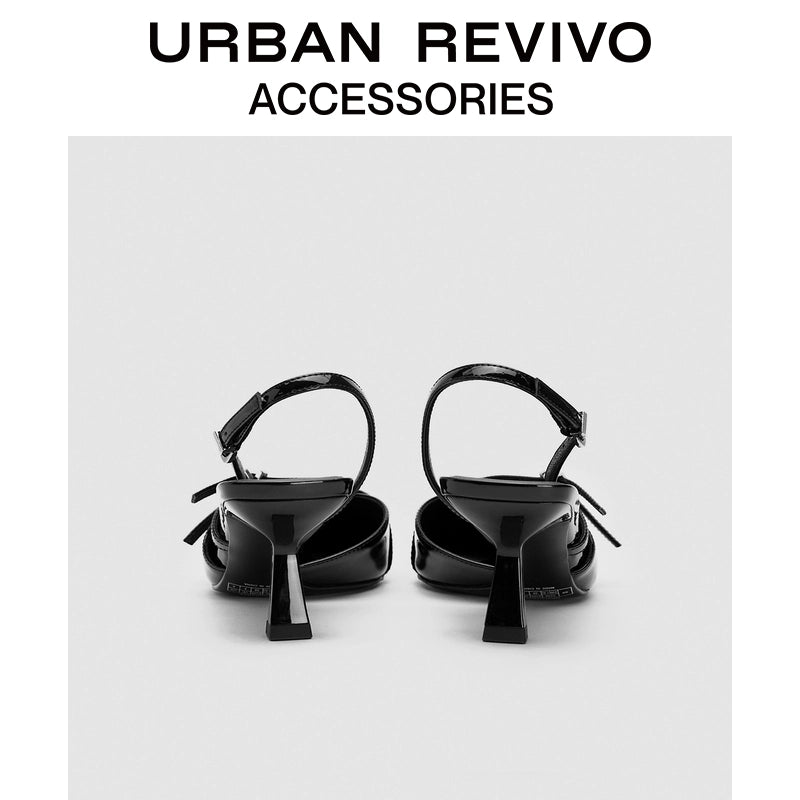 URBAN REVIVO Kitten and Pointed Empty Shoes