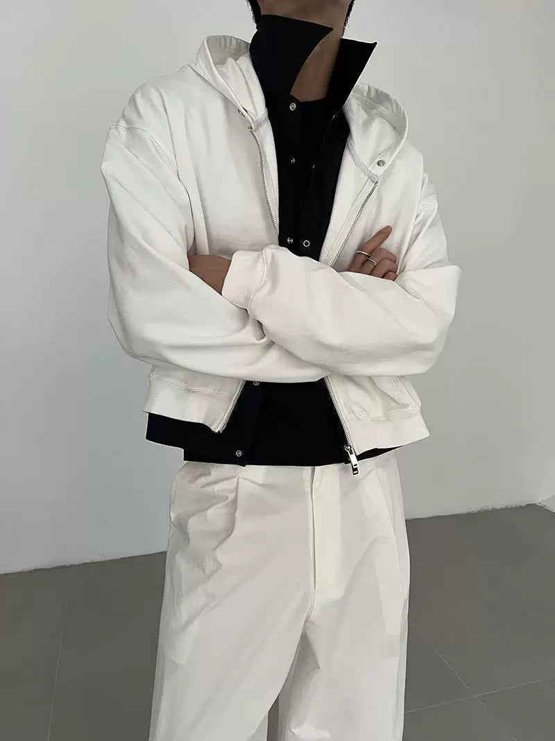 COLN Short zipper Cotton Jacket
